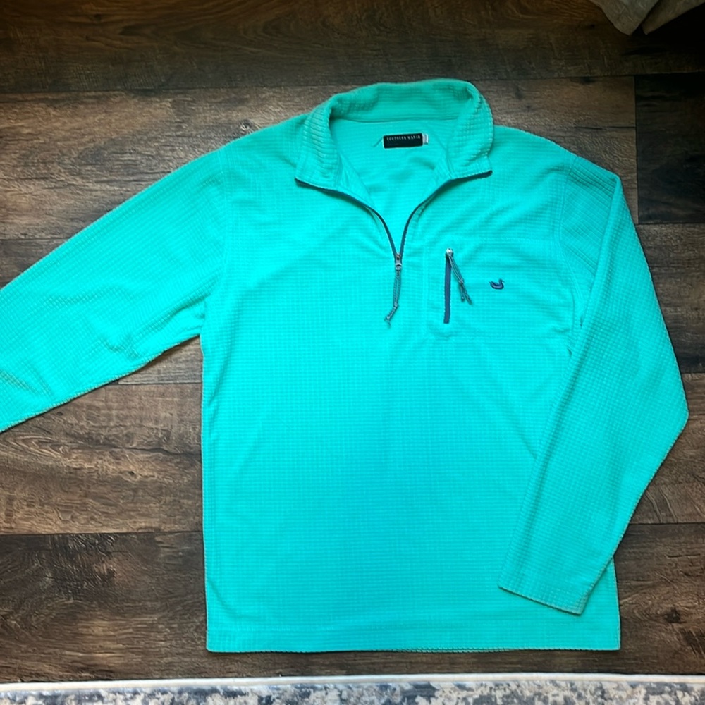 Southern Marsh Women's Teal Quarter-Zip Pullover